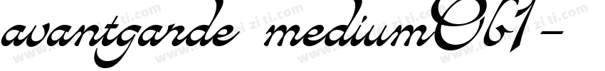 avantgarde mediumOb1字体转换